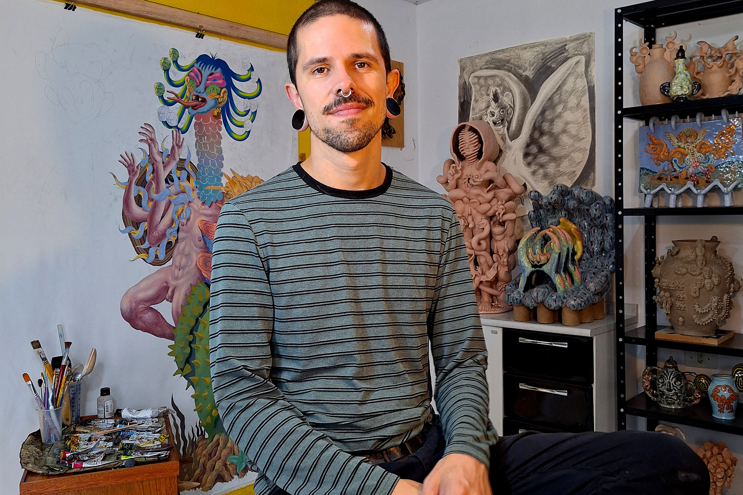 Artista Toni Graton participa de bate-papo gratuito no Museu Casa Alfredo Andersen. Foto: Divulgação