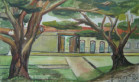 Aquarela – 20 x 30 cm - 1980.
<br/>
Sala 3: paisagem - talento
O olhar sobre Curitiba e arredores, como Mandirituba onde fixou residência. Reproduções por fotografias e revistas, algumas em preto e branco que ganharam cores nas mãos da artista. Lugares que visitou guardando na memória para reprodução posterior (às vezes anos) e lugares que nunca visitou.