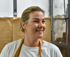 Academia Alfredo Andersen promove bate-papo com artistas Milena Celli e Elizabeth Titton Foto: Kraw Penas/SEEC-PR