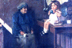 Orgulho da Vovó
<br/>
<br/>
61 x 48,5cm – Acervo da Escola de Música e Belas Artes do Paraná

Orgulho da Vovó, no caso, a vovó retratada é Dona Joana, mãe de Anna de Oliveira, que se encontra na cozinha da residência de Alfredo Andersen mimando sua neta Alzira que foi a filha caçula de Alfredo. Nesta mesma cena de gênero encontra-se um dos dois gatos que viviam na casa, não se sabe se Fufi ou Pampi.

