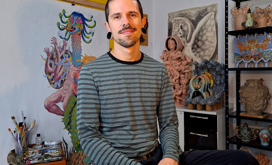 Artista Toni Graton participa de bate-papo gratuito no Museu Casa Alfredo Andersen. Foto: Divulgação