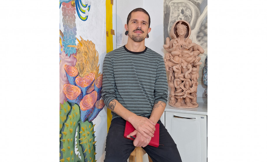 Artista Toni Graton participa de bate-papo gratuito no Museu Casa Alfredo Andersen. Foto: Divulgação