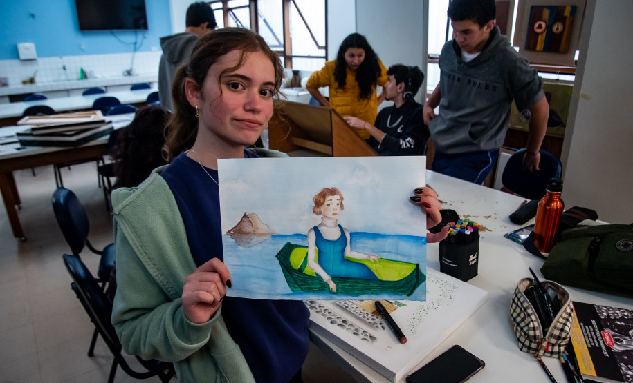 Obras de jovens talentos do CJAP vão compor a exposição de Fernando Calderari. Foto: Kraw Penas/SEEC