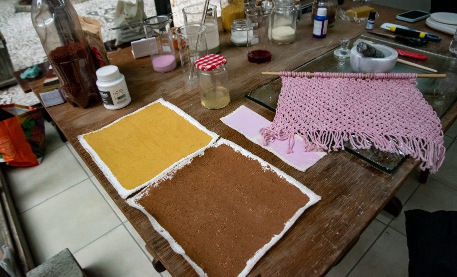 Coloridos por Natureza: artista Bianca Stella é a nova residente da Academia Alfredo Andersen. Foto: Kraw Penas/SEEC