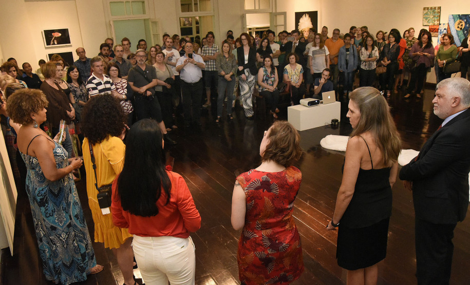 Abertura da exposição "Expressão do Feminino" no Museu Alfredo Andersen(MAA). Mês da Mulher da Secretaria de Cultura do Estado do Paraná(SEEC).Curitiba, 07 de março de 2017.Foto: Kraw Penas/SEEC