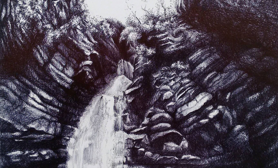 Obra da exposição 'Cavernas do Parará – Birgitte Tümmler'